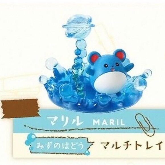 Pokemon Marill Accessory Tray Re-Ment Desktop Trading Figure Anime Toy - Picture 5 of 15